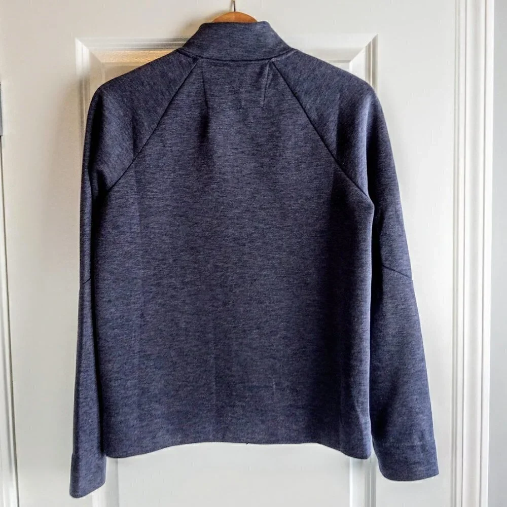 Banana Republic Slate Blue Grey Full Zip LS Sweater